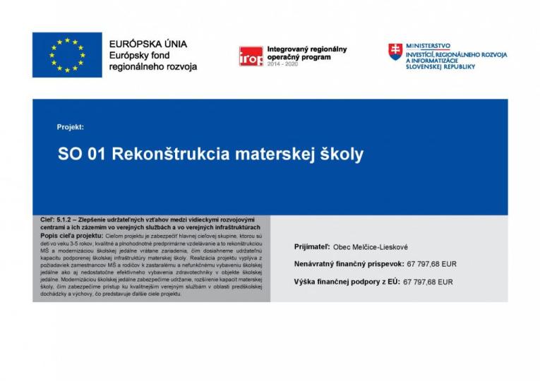 rekonštrukcia MŠ