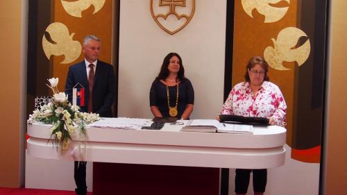 Rozlúčka s deviatakmi na obecnom úrade
