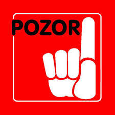 Upozornenie - výkopové práce v obci 1