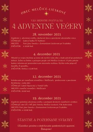 4 adventné večery 1