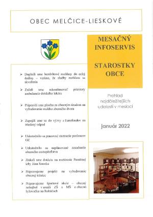 Mesačný infoservis starostky obce 1