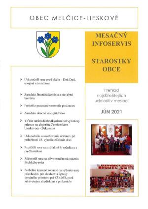 Jún 2021 - Mesačný infoservis starostky obce 1