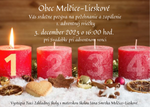 Zapálenie 1. adventnej sviečky v Melčice-Lieskové 1